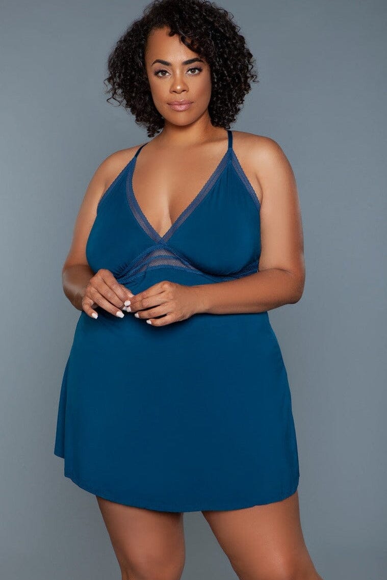 Plus Size Mini-Length Babydoll