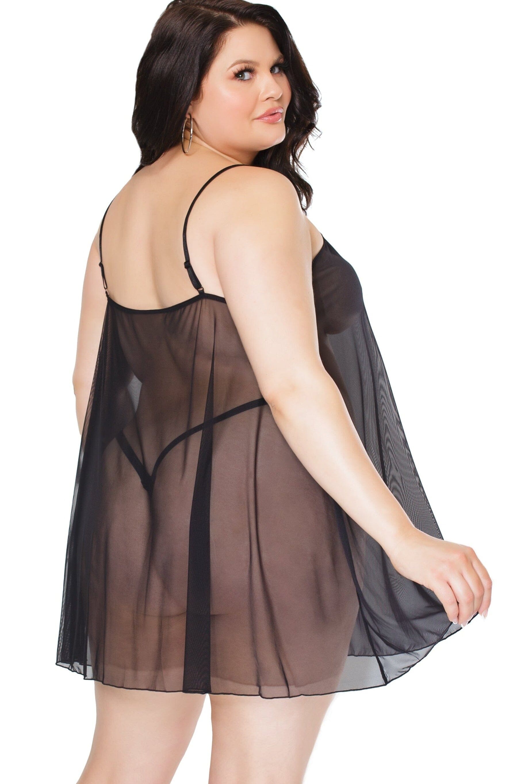 Baby Girl Sheer Chemise | Plus Size