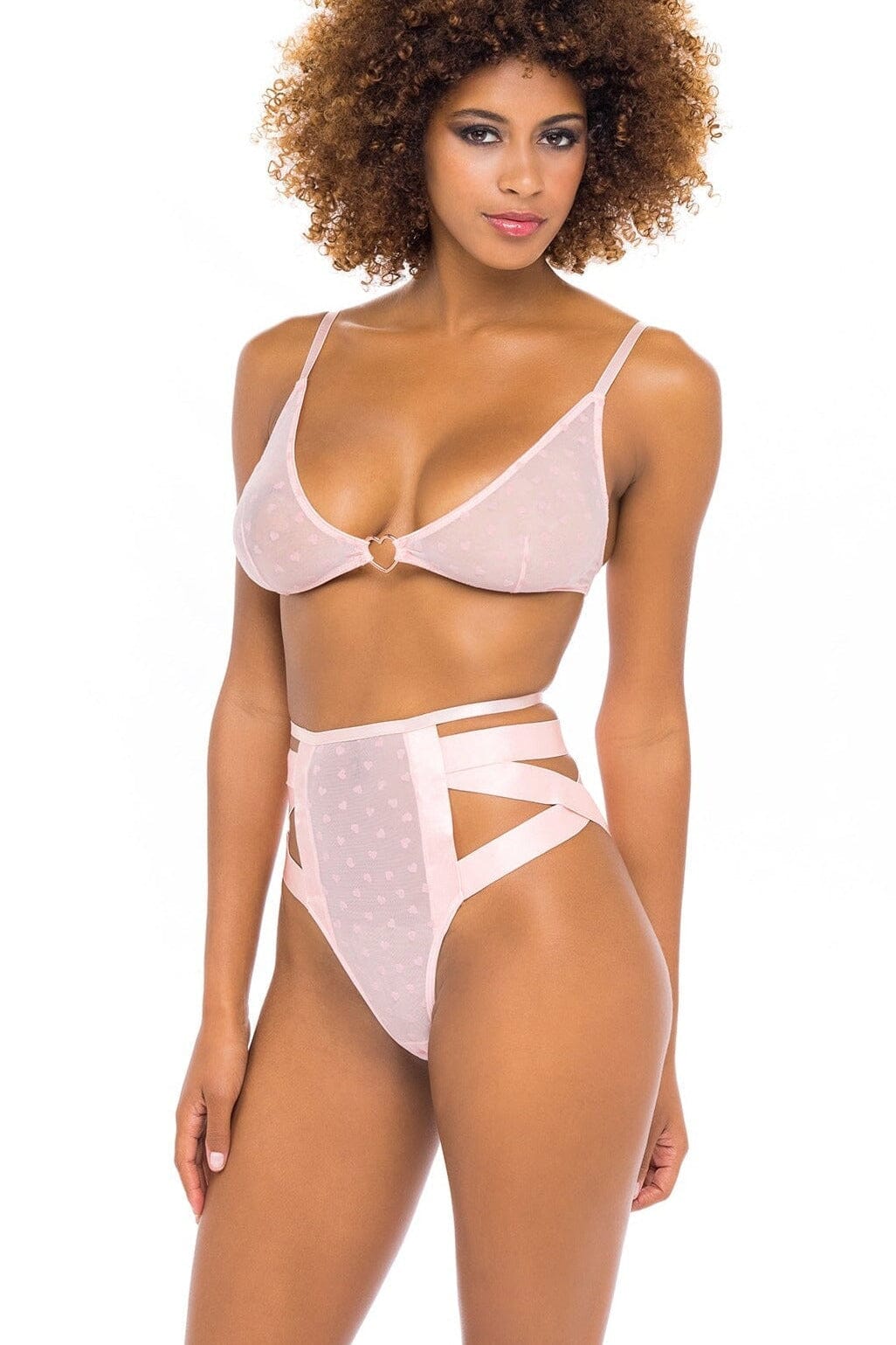 Soft Cup Bra With Cage Back Set