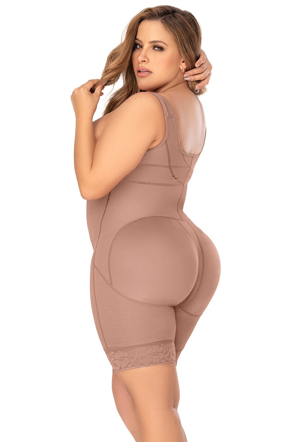 Cross Back Support Mid Leg Shapewear