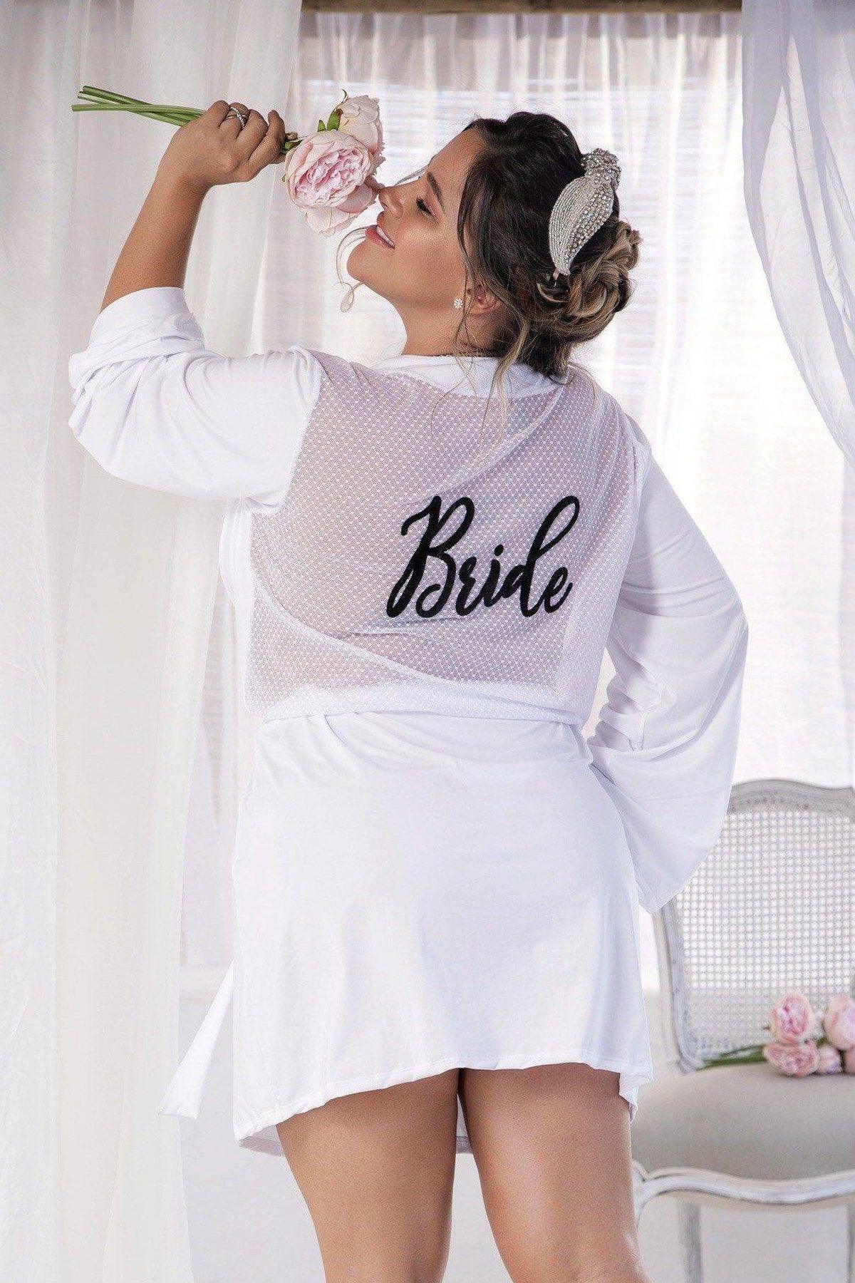 Plus Size Bride Robe