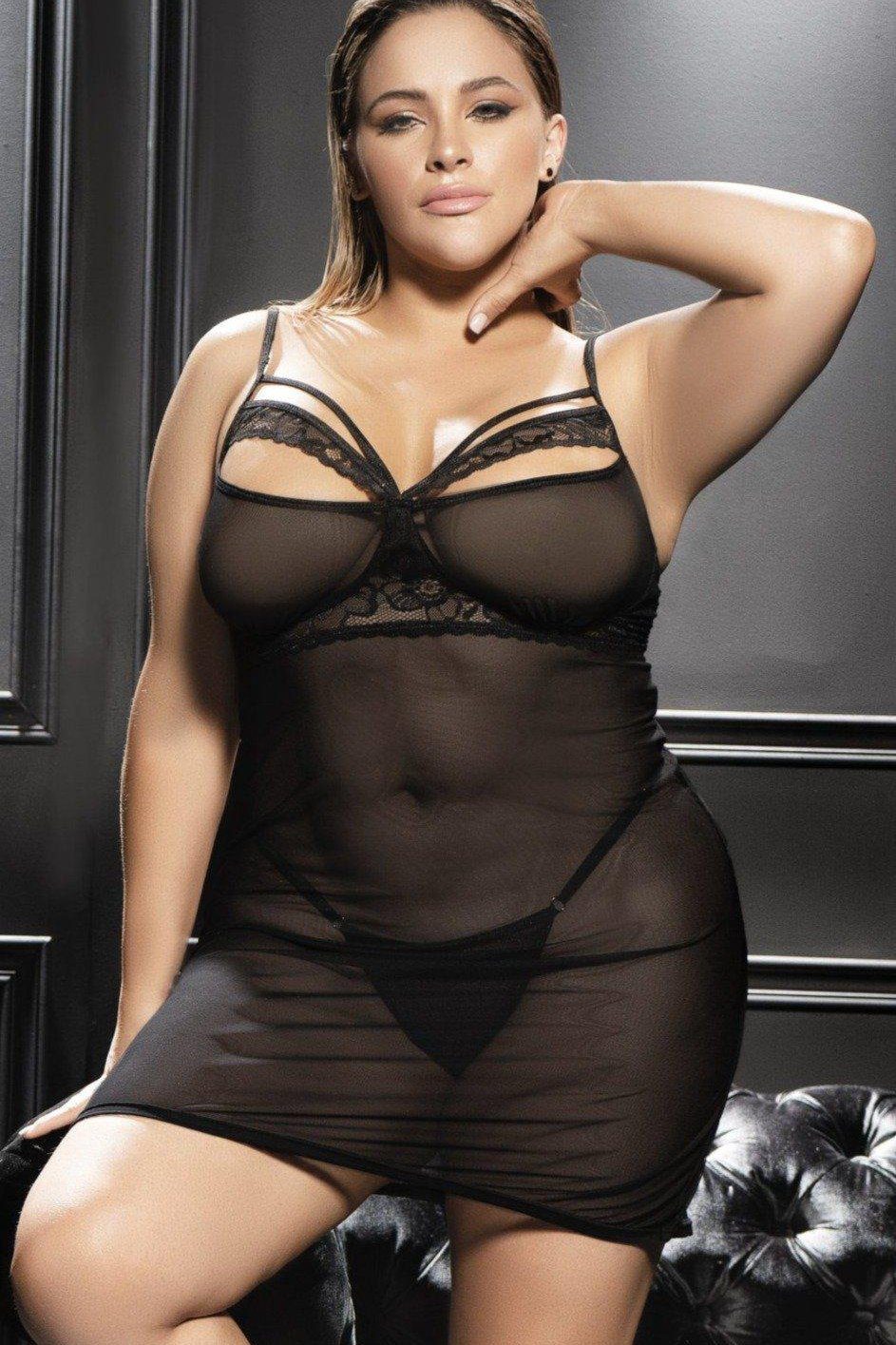 Plus Size Fitted Babydoll