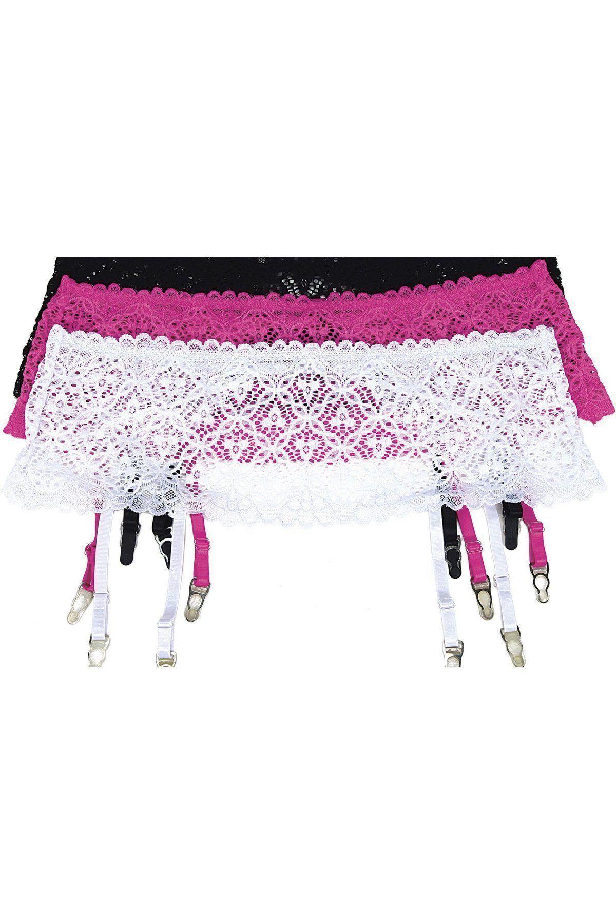 Lace Stretch Garter Belt | Plus Size