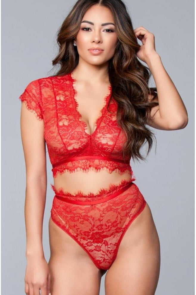 Eyelash Lace Bralette Set