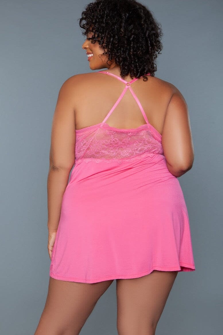 Plus Size Mini-Length Babydoll