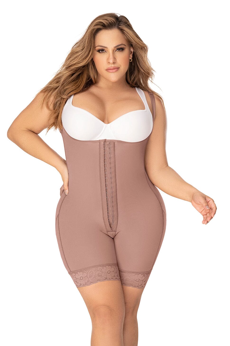 Cross Back Support Mid Leg Shapewear