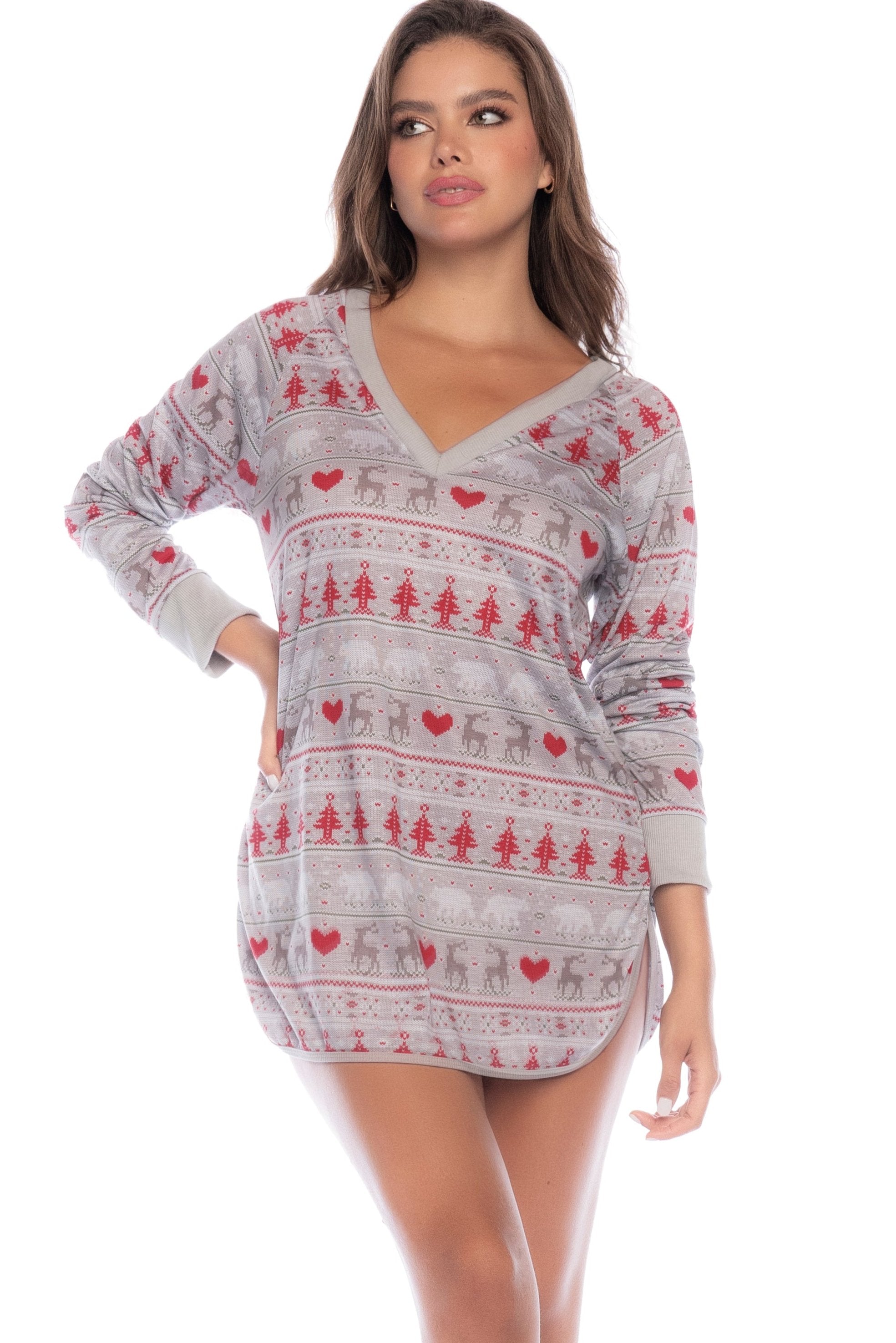 Holiday Print Chemise