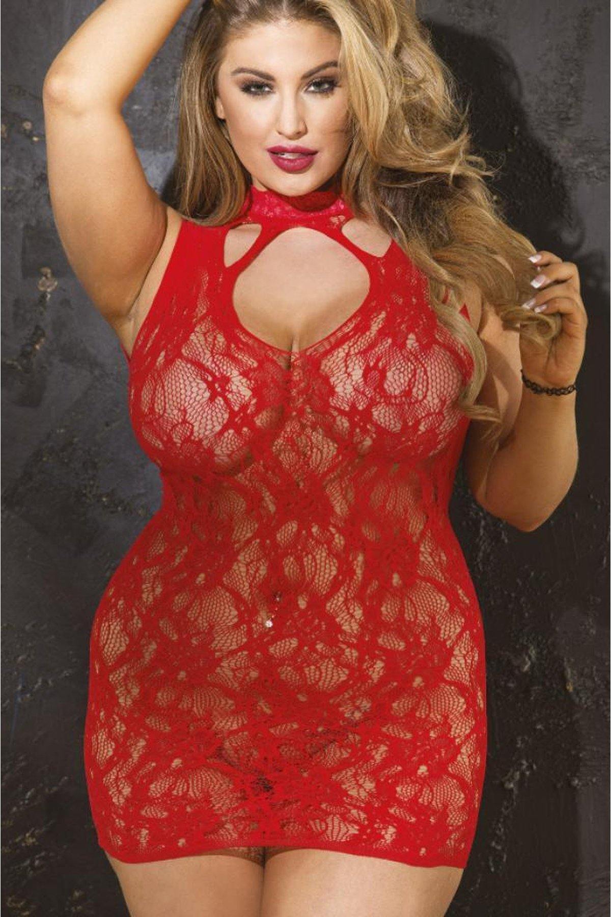 Lace Stretch Chemise | Plus Size