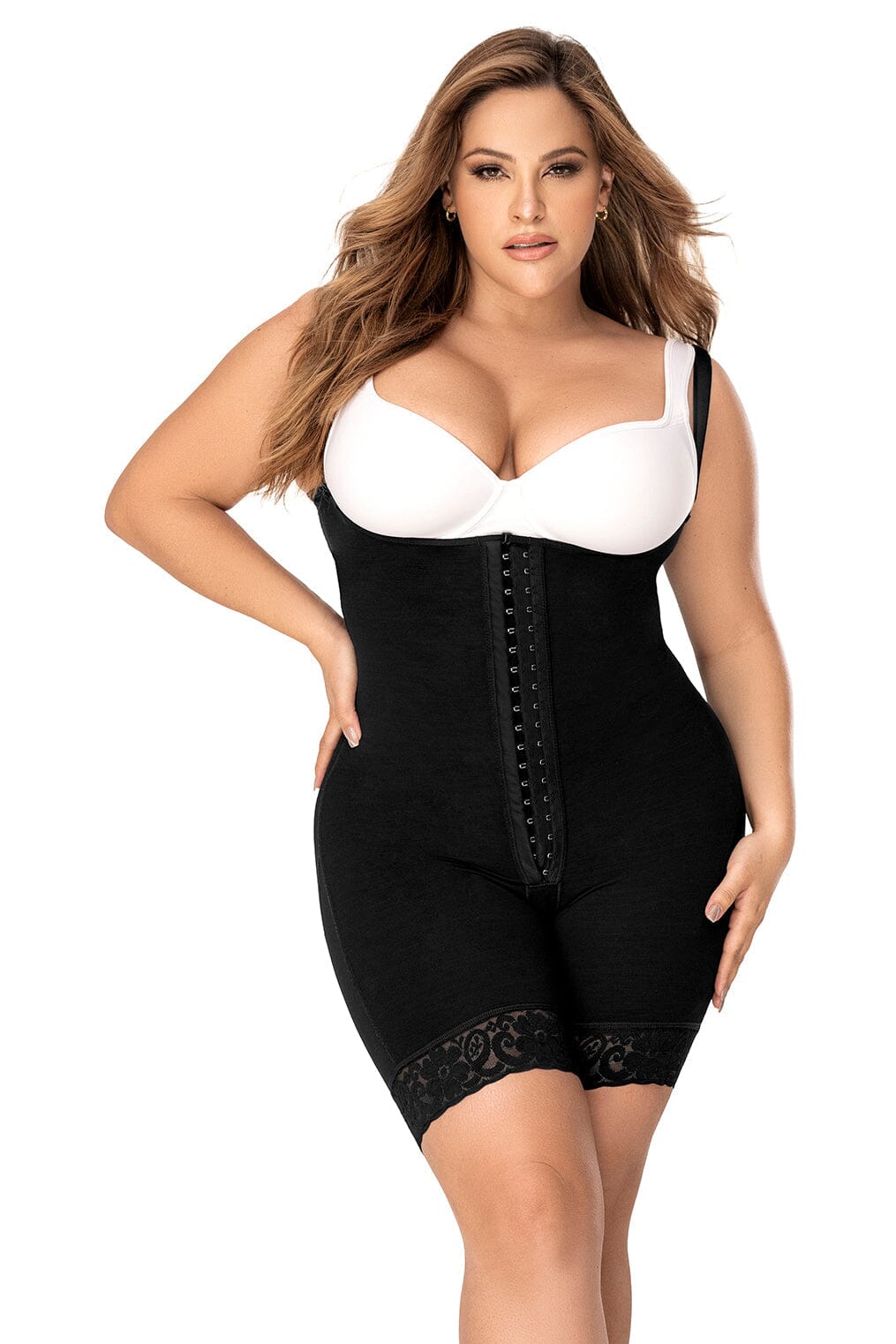 Cross Back Support Mid Leg Shapewear