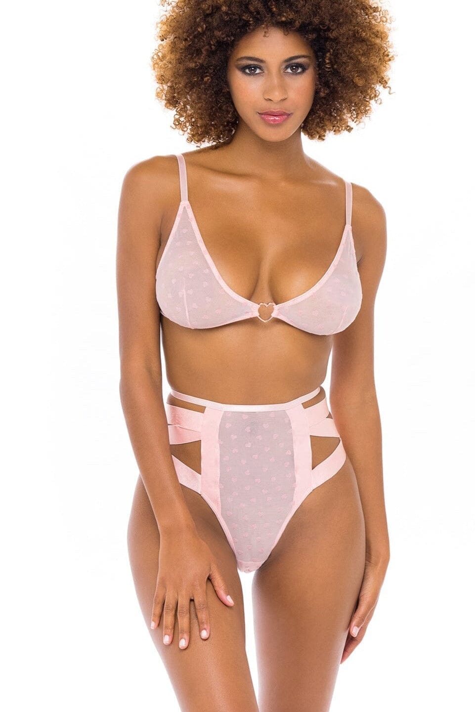 Soft Cup Bra With Cage Back Set